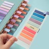 ELII 600 Pcs Page Markers Sticky Index Tabs,Transparent Sticky Notes,Morandi
