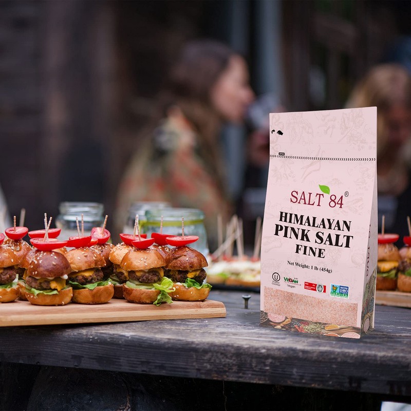 SALT 84 Himalayan Chef Pink Salt, Fine Grain, 1 Pound