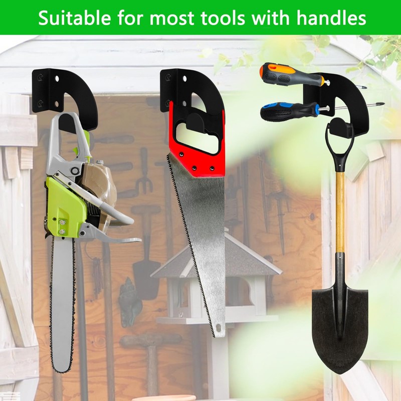 VANROUG Chainsaw Hanger, Heavy Duty Chainsaw Wall Mount Holder, Organizer