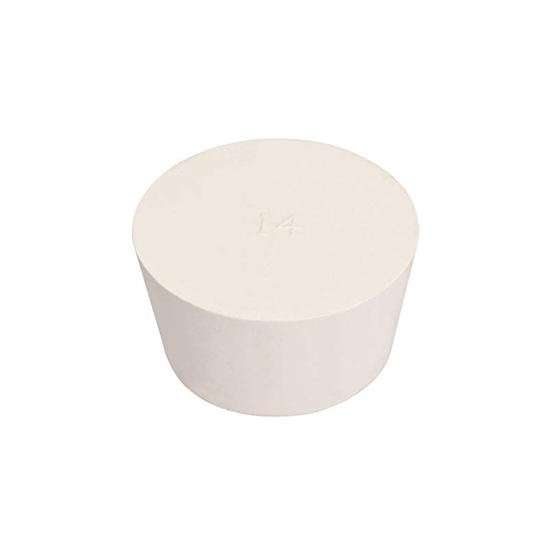 sourcing map Conically shaped solid rubber plug for laboratory tube