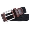 Belt for Men 2Pack,BULLIANT Mens Stretch Braided Web Belt for