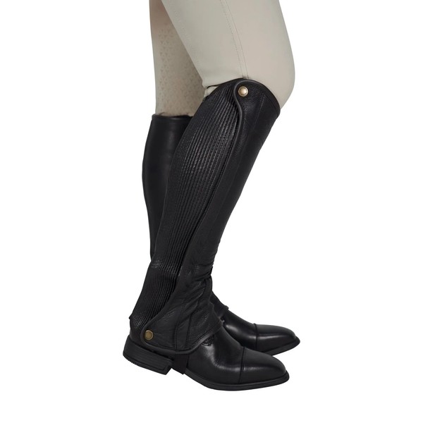 Grand Prix Elite Leather Half Chaps (Medium)