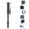 C-333+M-1 Carbon Fiber Portable Outdoor Telescopic Monopod Tripod Mountaineering Cane