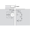 Gedotec Aximat 200A 2D Door Hinge Corner Stop Furniture Hinge