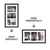 Fixwal 8x14 Collage Picture Frame with Three Openings for Displaying