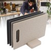 4pcs Chopping Board, Color Coded Cutting Board Set, Steel Slimline