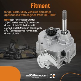 maXpeedingrods Go Kart Forward Reverse Gearbox Kit 212cc for 2HP-13HP Engine 4 Stroke Only Works with 30 Series Torque Converter 3 Shift Modes #35 Chain Go Karts Accessories Go Kart Transmission