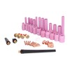 46Pcs TIG Welding Accessory Kit Collet Lens Tool Set for