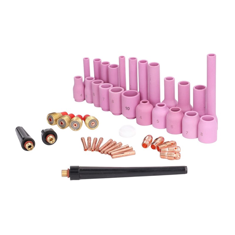 46Pcs TIG Welding Accessory Kit Collet Lens Tool Set for