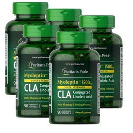 Puritans Pride Myo-Leptin CLA 1500mg Super Strength Softgel Puritans Pride Myo-Leptin CLA, 5 units, 90 tablets / 퓨리탄스프라이드 미오렙틴 씨엘에이 1500mg 슈퍼스트렝스 소프트젤 Puritans Pride Myo-Leptin CLA, 5개, 90정