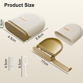 Ruayia Zahnspangendose, Tragbare Prothesendose Abdeckung, Zahnprothesen Box, Dose Zahnschiene, Retainer Box für die Aufbewahrung von Retainern, Mundschutz, Zahnersatz, Zahnspangen(Beige)