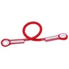60/120/150cm Outdoor Survival Climbing Safety Rope with Ring Bearing(Red 150cm)
