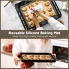4 Pack Silicone Baking Mat Nonstick 2 Half and 2