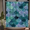 Ulticool Shower Curtain - Scales Mermaid Waves - 180 x