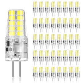 BUBO 40 Pack G4 LED Bulb 2W Equivalent 30W 6000K Daylight 250 Lumens 360°Beam Angle, T3 Halogen Bulb Replacement Landscape Bulbs, AC/DC 12V Led Lights G4 Bi-Pin Base for Outdoor Landscape Lighting