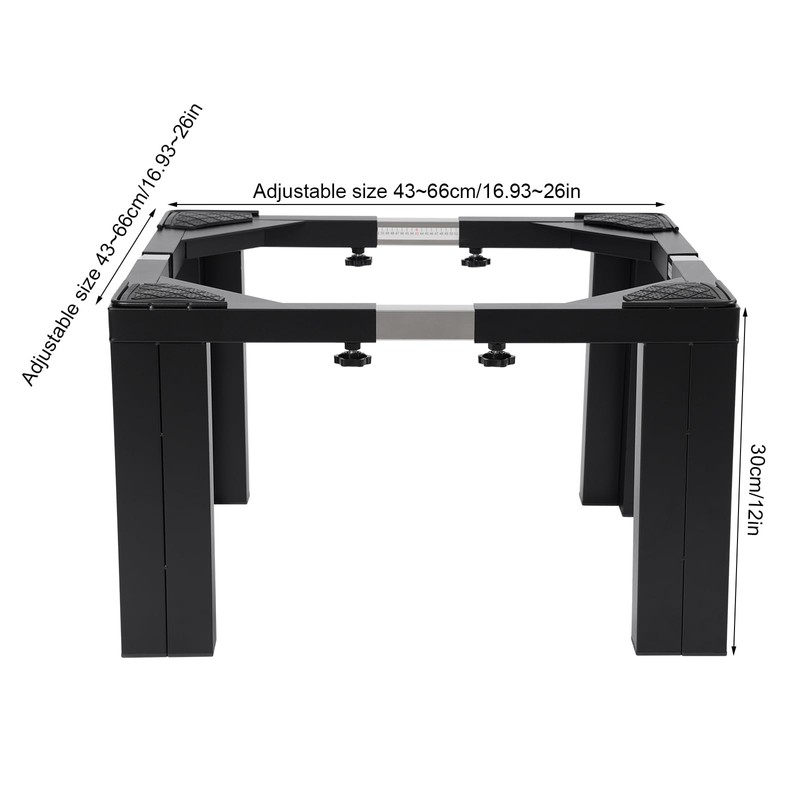 12" Height Washer and Dryer Pedestals, Adjustable 16.93-26 Inch Universal