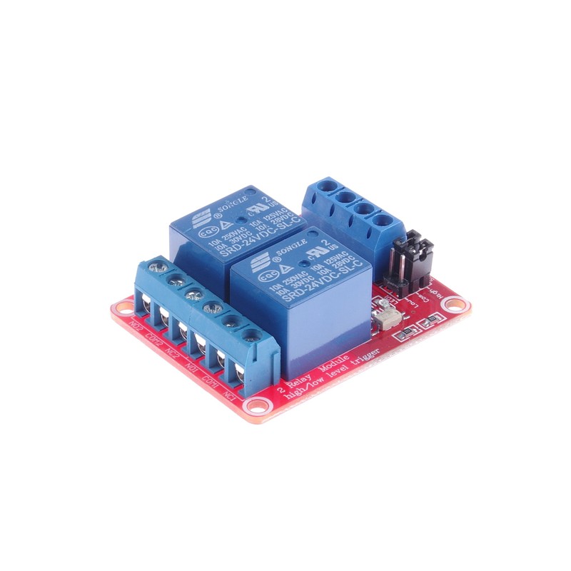 KNACRO 24V 2-Channel Relay Module with Optocoupler Relay Board High