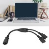 Power Cable Splitter Y Shape 30cm IEC320 C14 Male to
