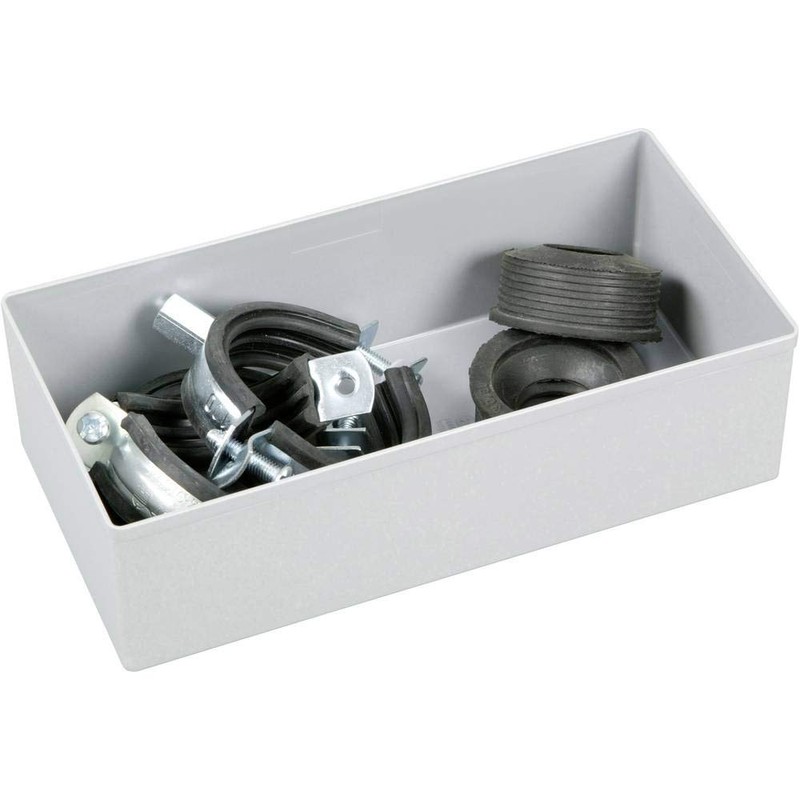 allit 456309 Plastic Box Allit Parts Case for EuroPlus Gray