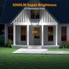 Onforu 3000LM Solar Lights Outdoor, 3 Heads Security Lights with