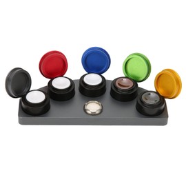 Yosoo Watch Oiler Kit, 5 Dish Watch Oil Cup Simple Watchmaker Oil Cups Cup Tool Dish Set Repair Brick Stand Holder Watch Oil Immersion Oiler Dish Professional Watch