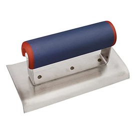 Spear & Jackson Stainless Steel Cement Edger with Soft Grip Handle, 150 x 75 mm