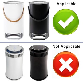 Slirceods KJ100F Replacement True HEPA Filters Compatible with SilverOnyx Portable with Stra HEPA Air Purifier KJ100F-Q01 KJ100F-Q02 H13 3-Stage Filtration Activated carbon,2-Pack