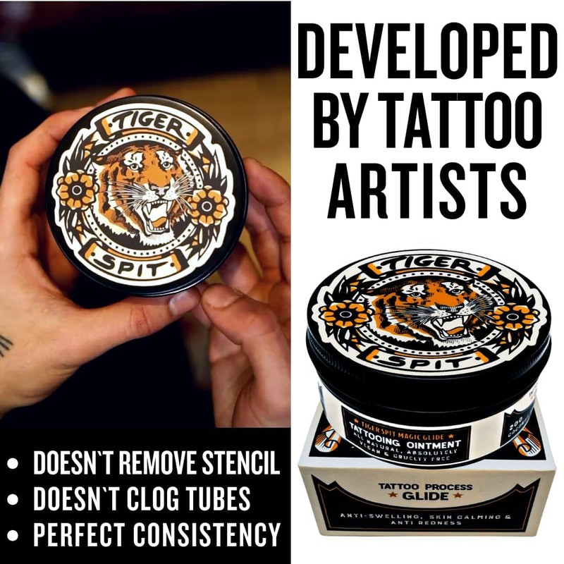 TIGER SPIT Tattoo Glide, Professional & Vegan Tattoo Balm for