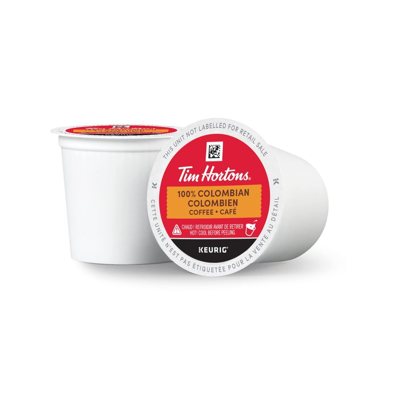 Tim Hortons Colombian Coffee, Single Serve Keurig K-Cup Pods, Dark