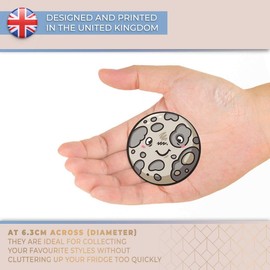 Destination Vinyl ltd Magnet for Refrigerator, Fridge - Cute Night Moon Space Planets for Office, Cabinet and Whiteboard, Magnetic Stickers, 2189-2