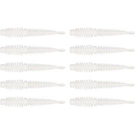 10 Pcs White Soft Lures Swimbait Worm Baits Fishing Lures Sea Baits Jigging Wobbler Fishing Lures Tackle Accessories Fishing Tackle Lures Fleeing Lures, Baits and Attractants