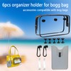 6 PCS Organizer Holder for Bog Bag, Accessories Compatible with
