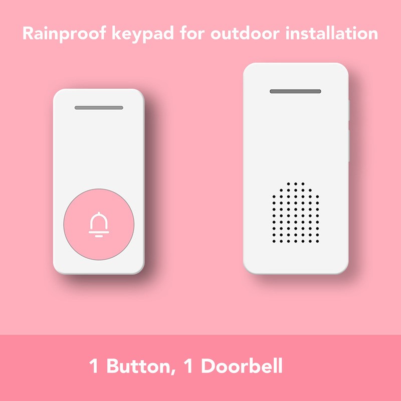 Wireless Doorbell 5 Level Volume 200 Meter Long Range Home