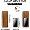 8Pack Wood Serving Trays 11.5x4 Inches Serving Platter Tray, Tray