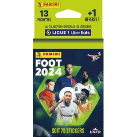 Panini Football 2024 Ligue 1 Uber Eats Blister Pack of 13 Cases + 1 Free 004623KBF14