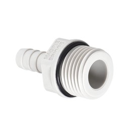 sourcing map Pack of 6 PVC Hose Connectors Hose Connector Hose Connector 8 mm with Barb x 1/2 Inch G Plug Pipe Hose Nozzle Water Connection Extension
