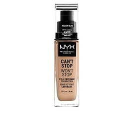 NYX PROFESSIONAL MAKEUP Can't Stop Won't Stop Foundation, 24h Full Coverage Matte Finish - Medium Olive
