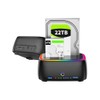 Dual Bay Hard Drive Duplicator/Cloner USB 3.0 to SATA I/II/III