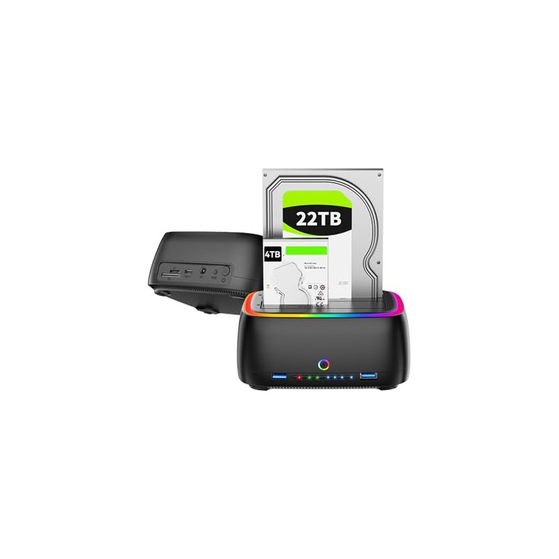 Dual Bay Hard Drive Duplicator/Cloner USB 3.0 to SATA I/II/III