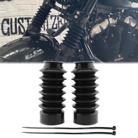 Dreamseek 1 Pair Fork Shock Cover for Harley Davidson Sportster XL1200X 2016-2022 Motorcycle Rubber Front Gaiters Boots Shock Damping Dust Cover