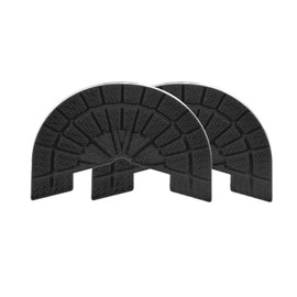 HARFINGTON 1pair Shoe Sole Protector for Sneakers Size 8-8.5 Self-Adhesive Non Slip Pad Heel Plates Repair for Men and Women, Black