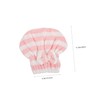 WOONEKY Polyester Hair Drying Hat with Microfibre Hair Towel Wrap