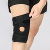 Meniscus Protective Knee Pad Black Free Size Anti Slip Adjustable