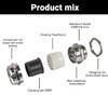 Pack of 6 PG13.5 Cable Glands, IP68 Waterproof Cable Glands,