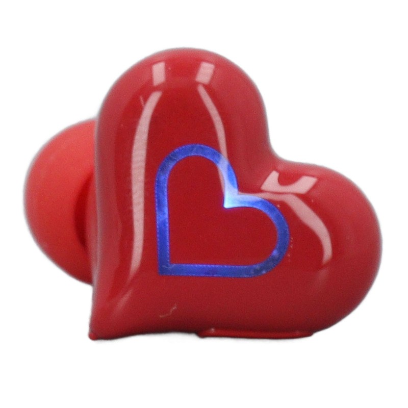 SOULONG Dynamic Gradient Heart Shaped Wireless Earbuds Bluetooth 5.3, Color