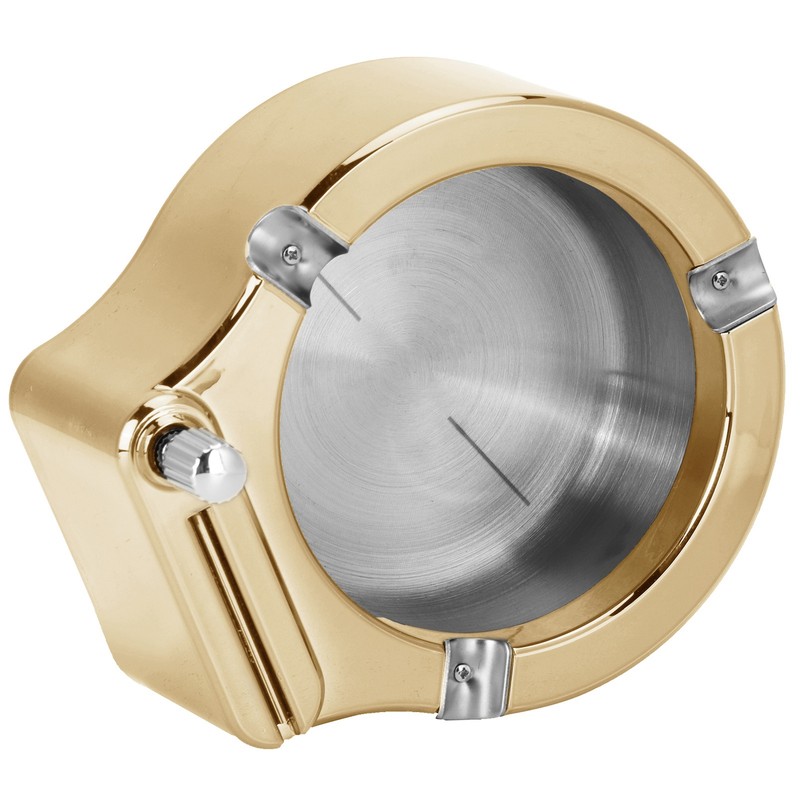 Stainless Steel Ashtray with Matches Lighter Function for Home Office