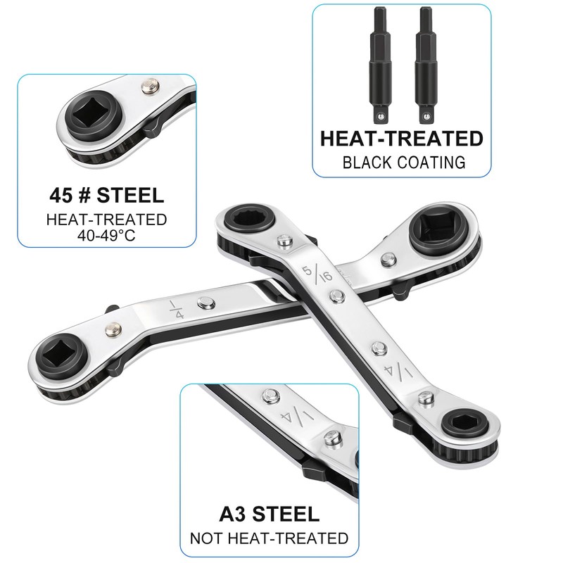 WADEO HVAC Service Wrench 2PCS, Service Wrench Hvac Tools for