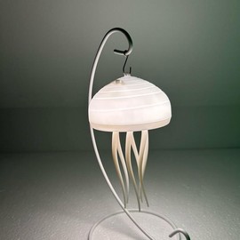 Floating Dynamic Jellyfish Lamp for Home and Office Decor - USB Cord Included - Color: White