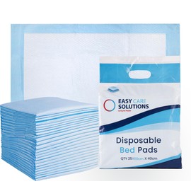 50 x Easy Care Solutions 40 x 60 cm | Disposable Incontinence Bed Pads, Underpads, Bed Mats, Mattress Protectors, Incontinence Pads, Waterproof Bed Sheets for Babies, Children & Adults | 2 Packs of 25