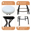 Warmiehomy Upholstered Counter Bar Stools Set of 2 - Armless